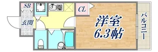 ロイヤルヒル神戸三ノ宮【9階】の間取り