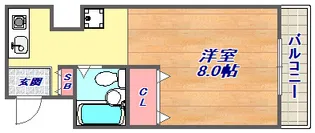 グローバルビレッジ御影【4階】の間取り