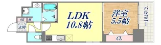 エル・イソベ三宮【9階】の間取り