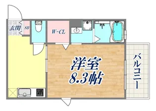 エスコート山根【1階】の間取り