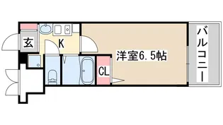 エステムコート三宮山手2ソアーレ【15階】の間取り