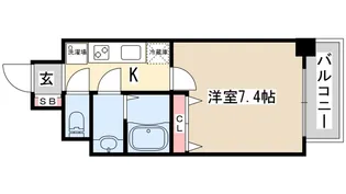 フロイデ【3階】の間取り