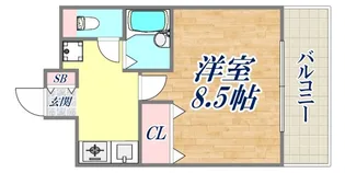 ラナップスクエア三宮プライム【3階】の間取り