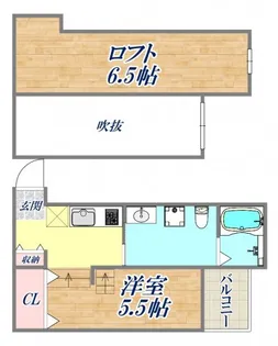 プログレス鷹取【1階】の間取り
