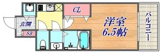 エスリード神戸三宮【15階】の間取り