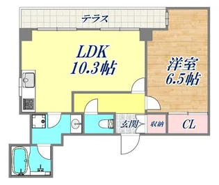 コースト須磨浦【1階】の間取り