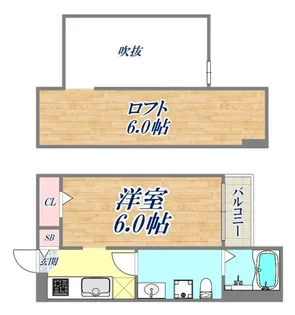 リヴァブル瑞穂通【1階】の間取り