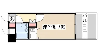 朝日プラザαポート神戸【7階】の間取り