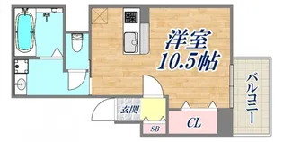 カーサフィオーレ【3階】の間取り