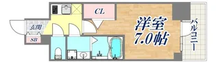 アドバンス神戸マーレ【6階】の間取り