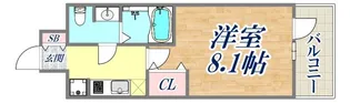 アドバンス神戸グルーブ2【9階】の間取り