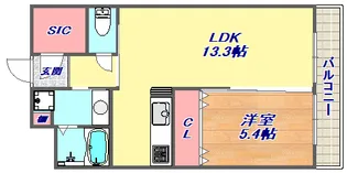 エーデルホーフ住吉本町【1階】の間取り