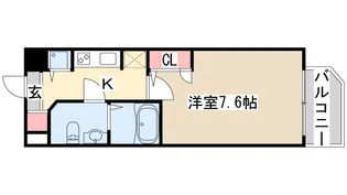 エスレジデンス神戸磯上通【7階】の間取り