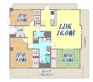 パーク・ハイム六甲八幡町【4階】の間取り