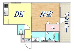 リダイ六甲【3階】の間取り