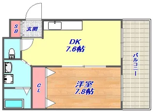 リダイ六甲【3階】の間取り