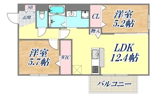 Valle Alta【2階】の間取り