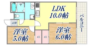センターヒル岡本【5階】の間取り