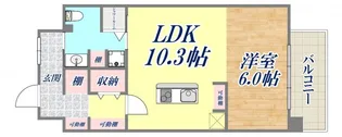 ナタリー神戸【4階】の間取り