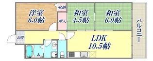 ハウゼ・ケイ魚崎【4階】の間取り