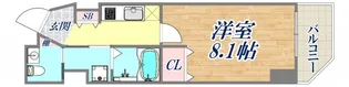 ラナップスクエア湊川公園【8階】の間取り
