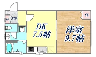 岡本梅林住宅 6号棟【4階】の間取り