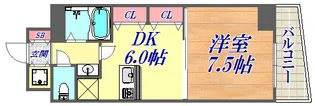 アスヴェルみなと元町Ocean Front【8階】の間取り