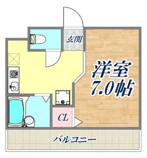 UTレジデンス六甲【4階】の間取り