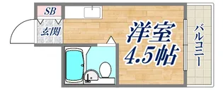 ライフピアモア六甲【3階】の間取り