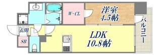 ソルテラス神戸栄町通【4階】の間取り