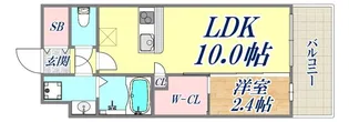 セレニテ西元町アリエ【2階】の間取り