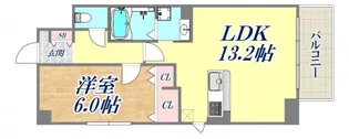 グランディール六甲【2階】の間取り