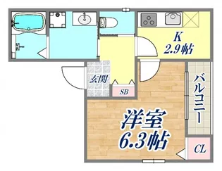 レクエルド深江【2階】の間取り