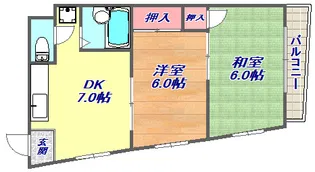 第一徳山ビル【5F号室】の間取り