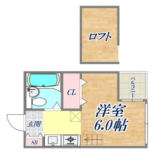 キューブ神戸塚本通【5階】の間取り