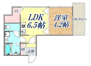 カーサ六甲友田町【7階】の間取り