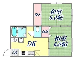 カーサ六甲【2階】の間取り