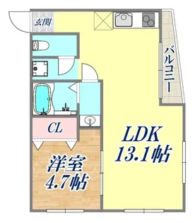 杣御影ハイム【2階】の間取り