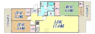 エバーグリーンポートアイランド5号棟【5階】の間取り