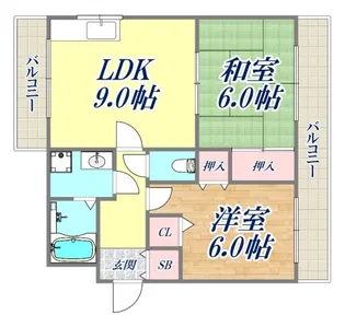 ドリームハイツ2【2階】の間取り