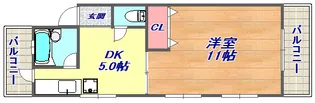 三富王子マンション【1階】の間取り