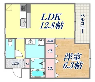 サニーウエル【3階】の間取り