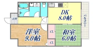 カーサ御影山手【3階】の間取り