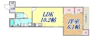 フジパレス御影本町【2階】の間取り