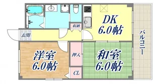 サンパレス六甲【2階】の間取り
