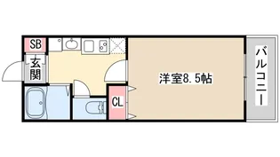 SANKOガルフタワー【6階】の間取り