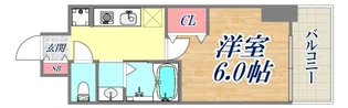 エステムコート神戸元町Ⅱグレイド【6階】の間取り