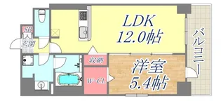 シェリール六甲道【7階】の間取り