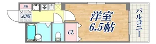 王子パークルーム2【4階】の間取り