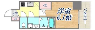 エスリード神戸兵庫駅ミッドポート【9階】の間取り